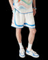 CASABLANCA Fuji Dream Silk Shorts Mens Apparel